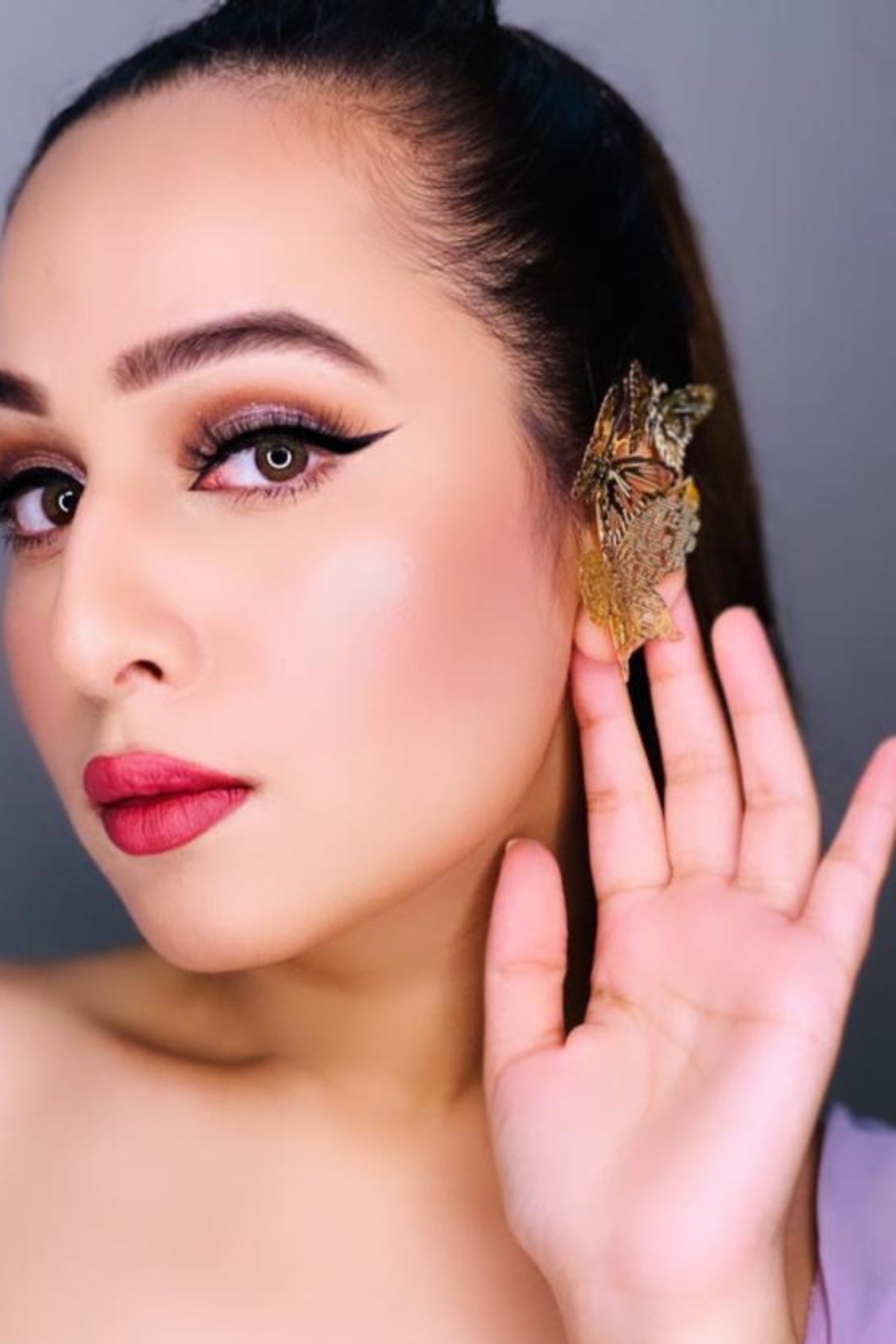 Buy Delicate butterfly earcuffs by RUHHEITE Online at Scrollnshops